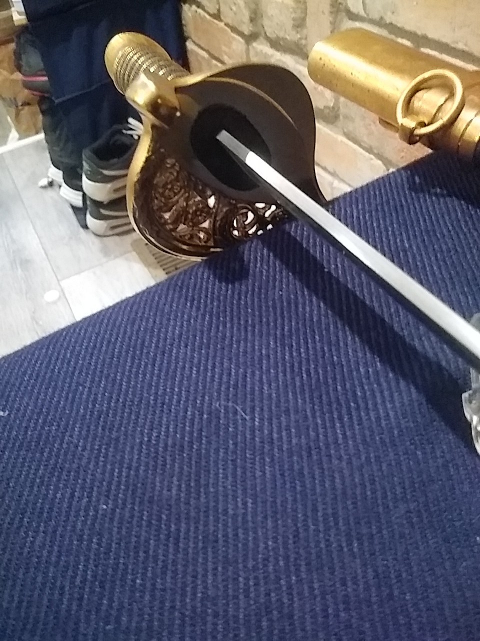 Civil War CSA Confederate Cavalry Officer's Sword Saber Etched Blade Replica