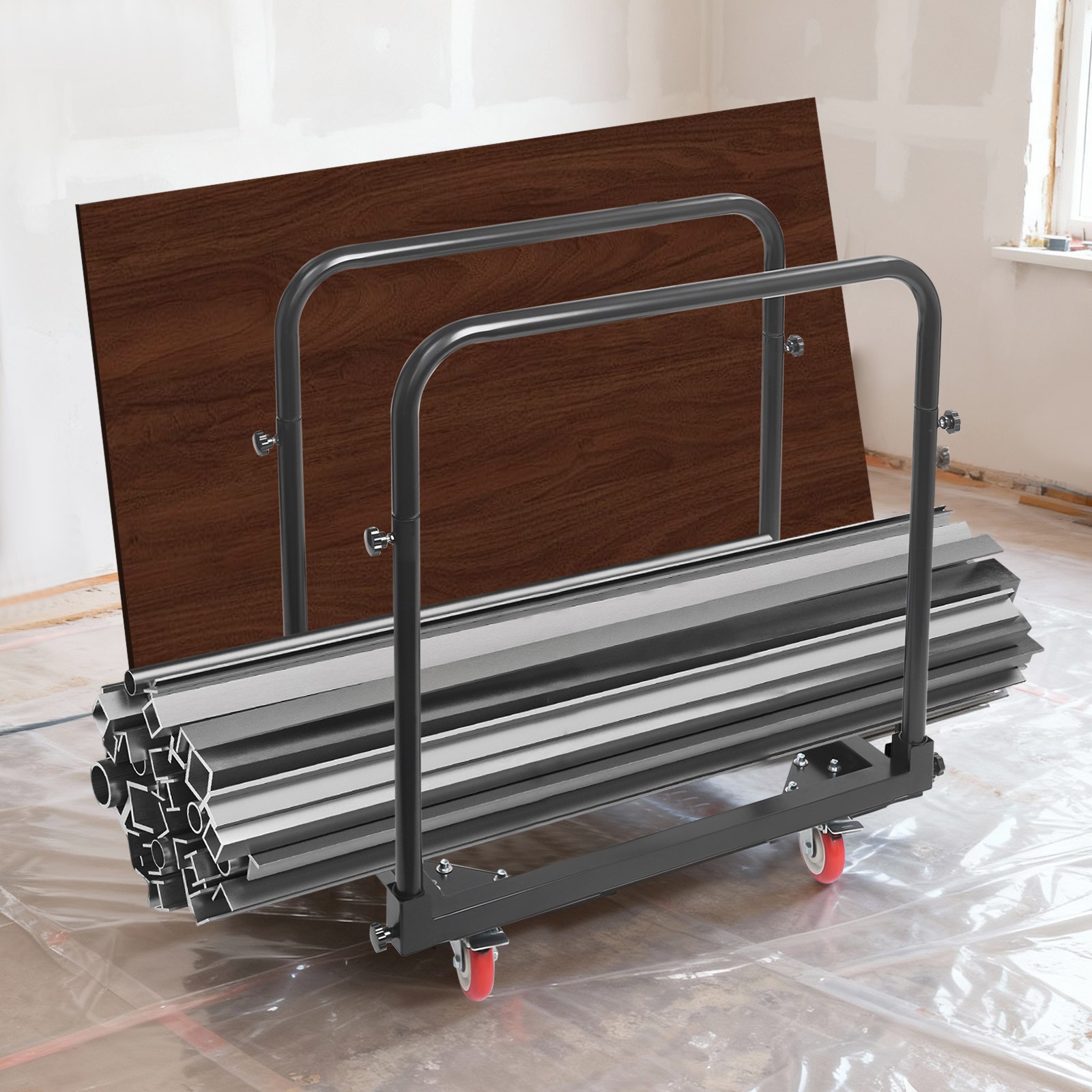 Panel Cart Heavy Duty Shipping Trolley 1400 lbs Loading Transporting Truck Tool