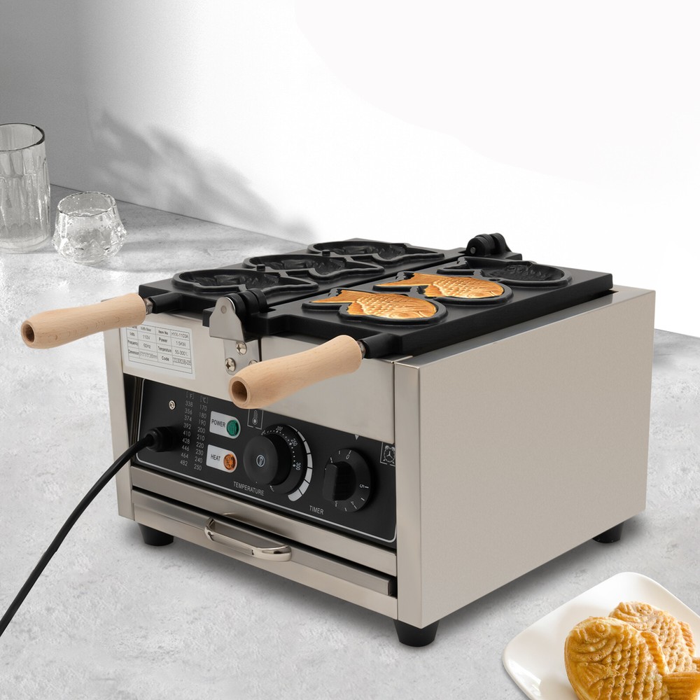 Non-stick Electric Taiyaki Maker Waffle Maker Machine Fish Baker Machine HOT