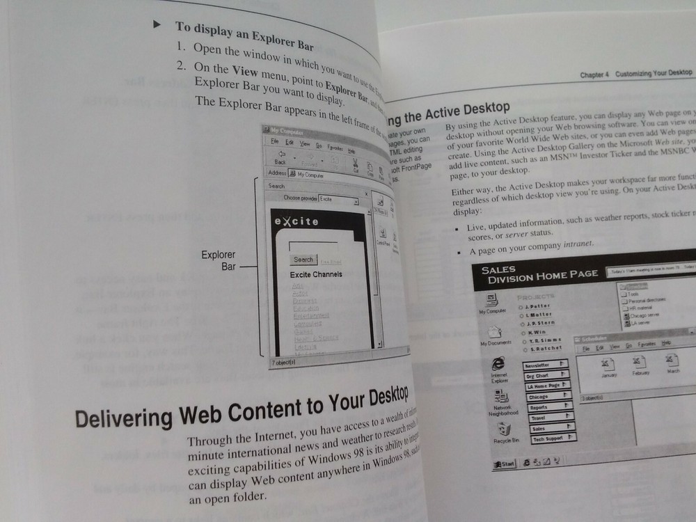 MICROSOFT Windows 98 Guide Getting Started Original OEM 1998 Manual Book