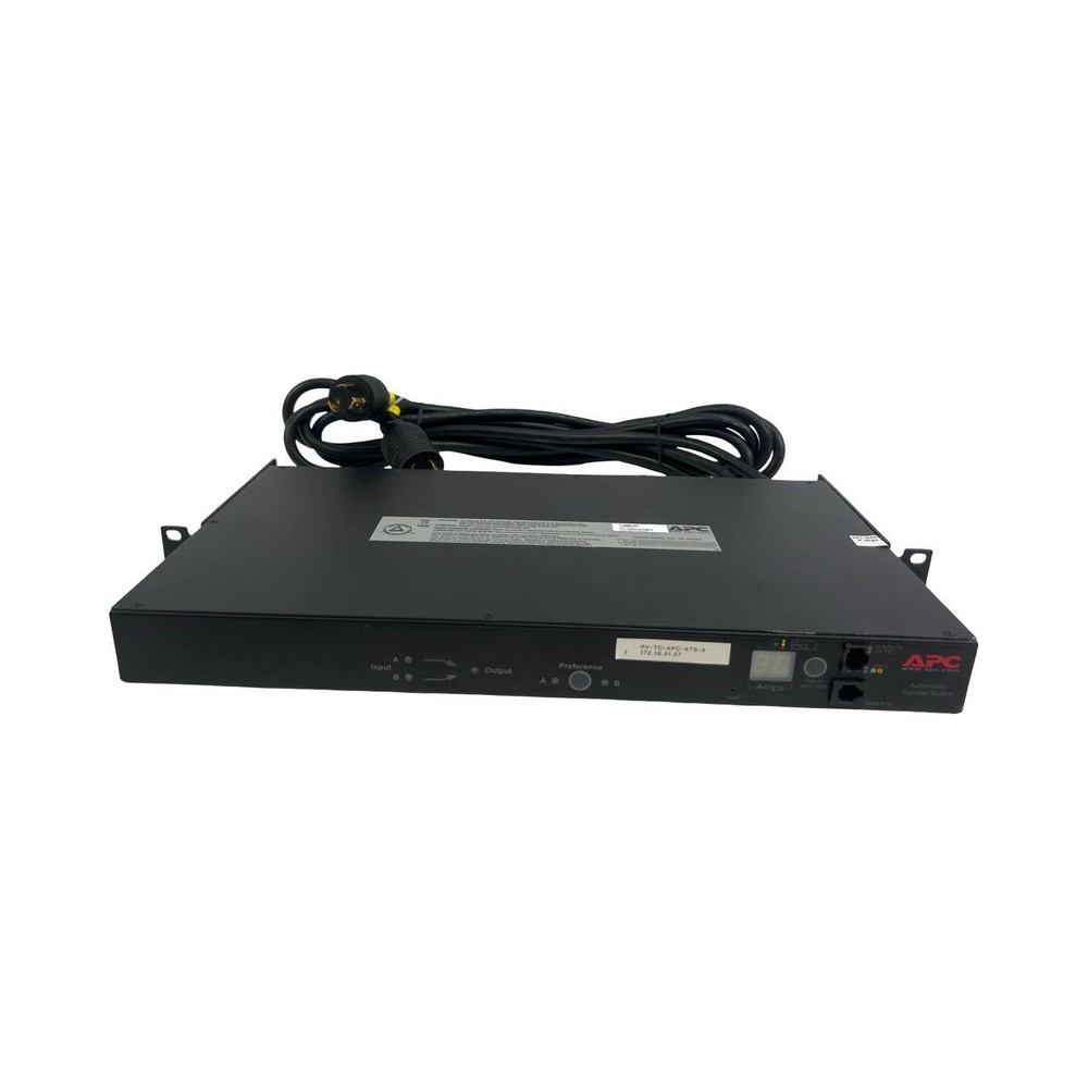 APC AP7752 Automatic Transfer Switch Rackmountable - 120V 16A 50/60Hz