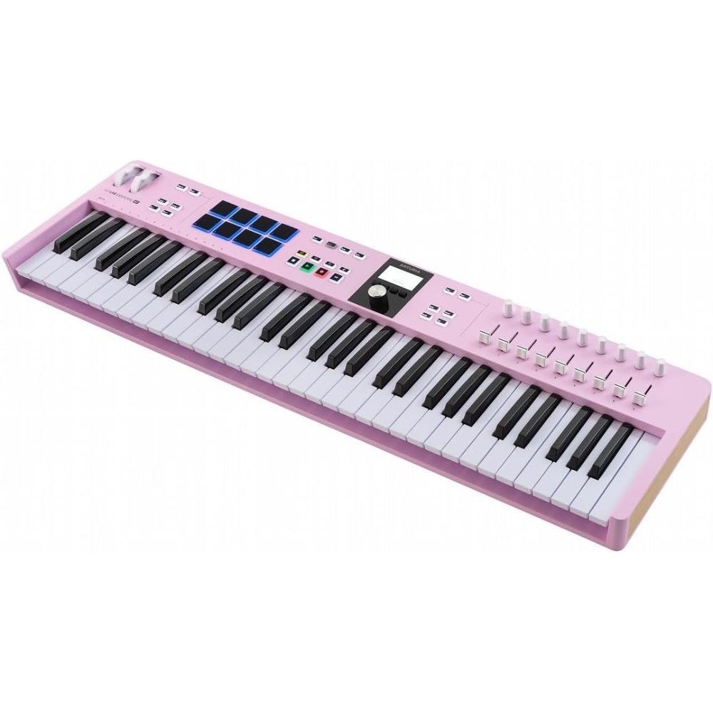 Arturia KeyLab Essential mk3 61-Key Universal MIDI Controller (Rose Quartz)