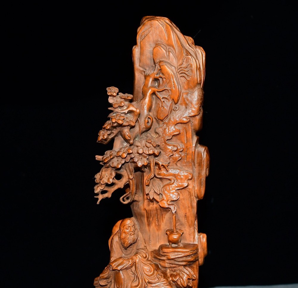 Exquisite Small Leaf Boxwood Pine Lower Damo Ornament