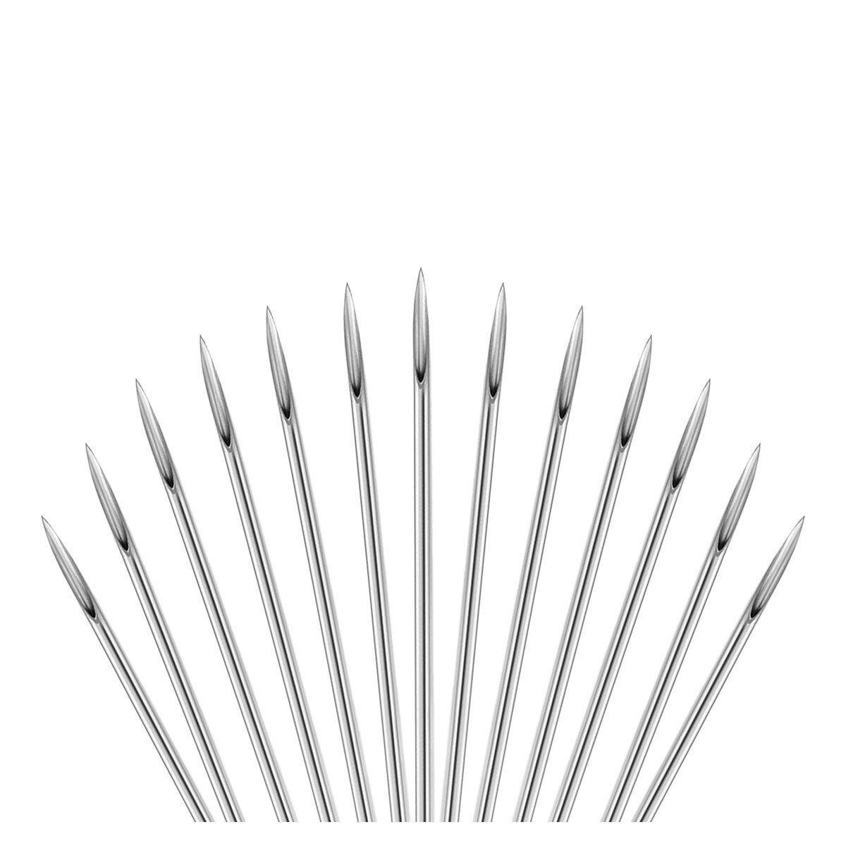 Pack of 10 Piercing Needles Surgical Steel Sterile Disposable Piercing Needles