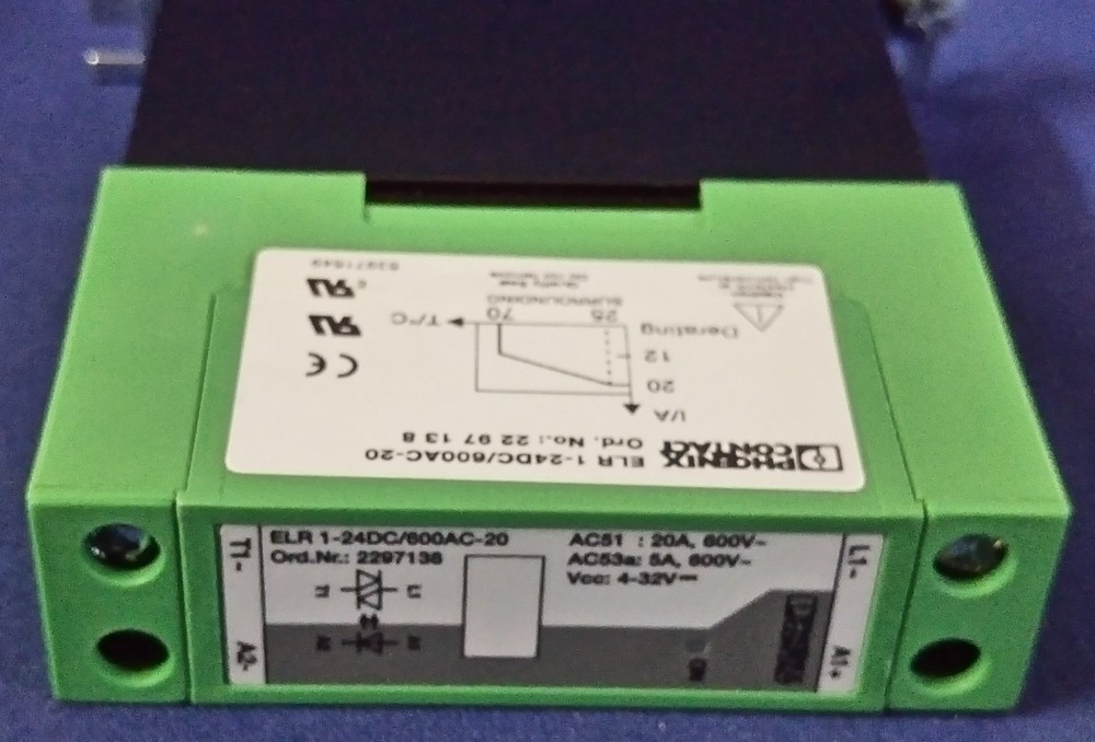 Phoenix 2297138 Single-phase solid-State Contactor ELR 1- 24DC/600AC-20 New