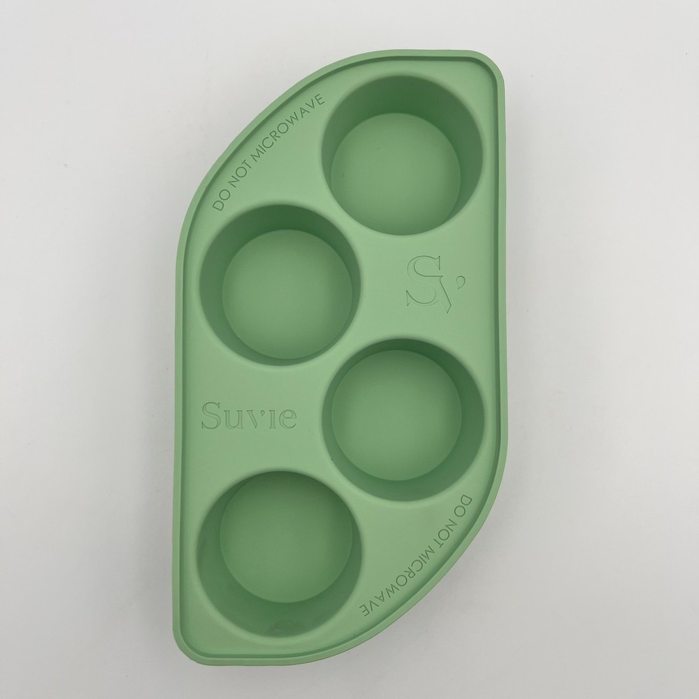 Suvie Silicone Egg Tray Green 4 Cavity