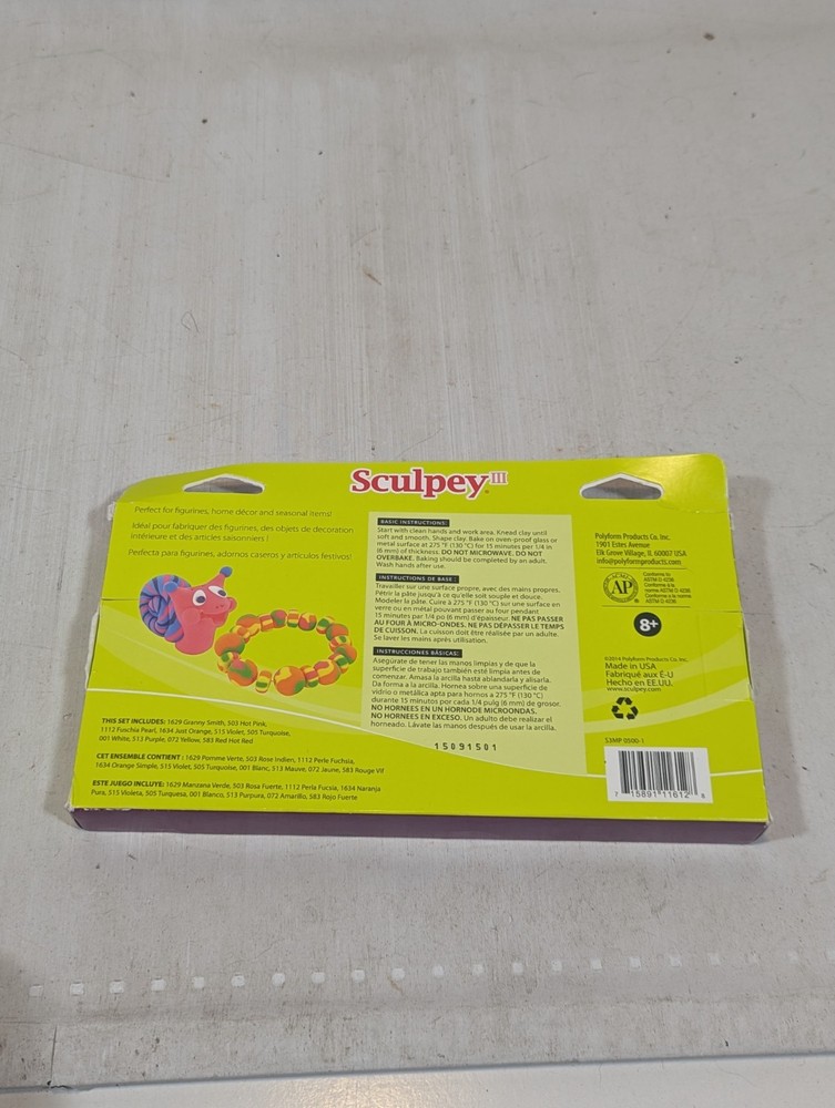 Sculpey III Oven-Bake Clay 2oz 10/Pkg-Bright Ideas
