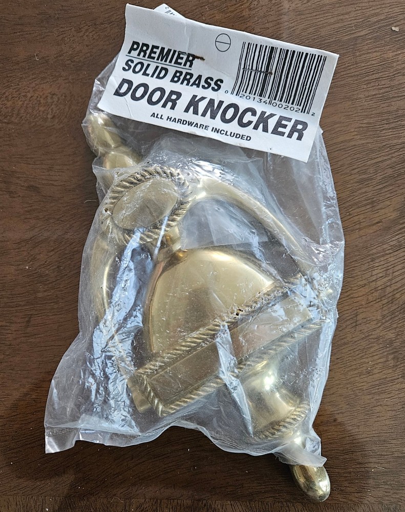 Brass Door Knocker Vintage Solid