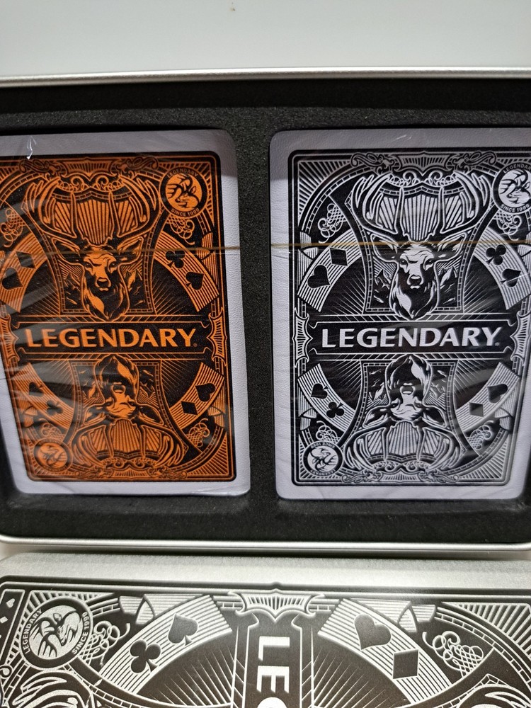 LEGENDARY WHITETAILS 25TH ANNIVERSARY TWO PACK PLAYING CARD SET NEW OPEN BOX
