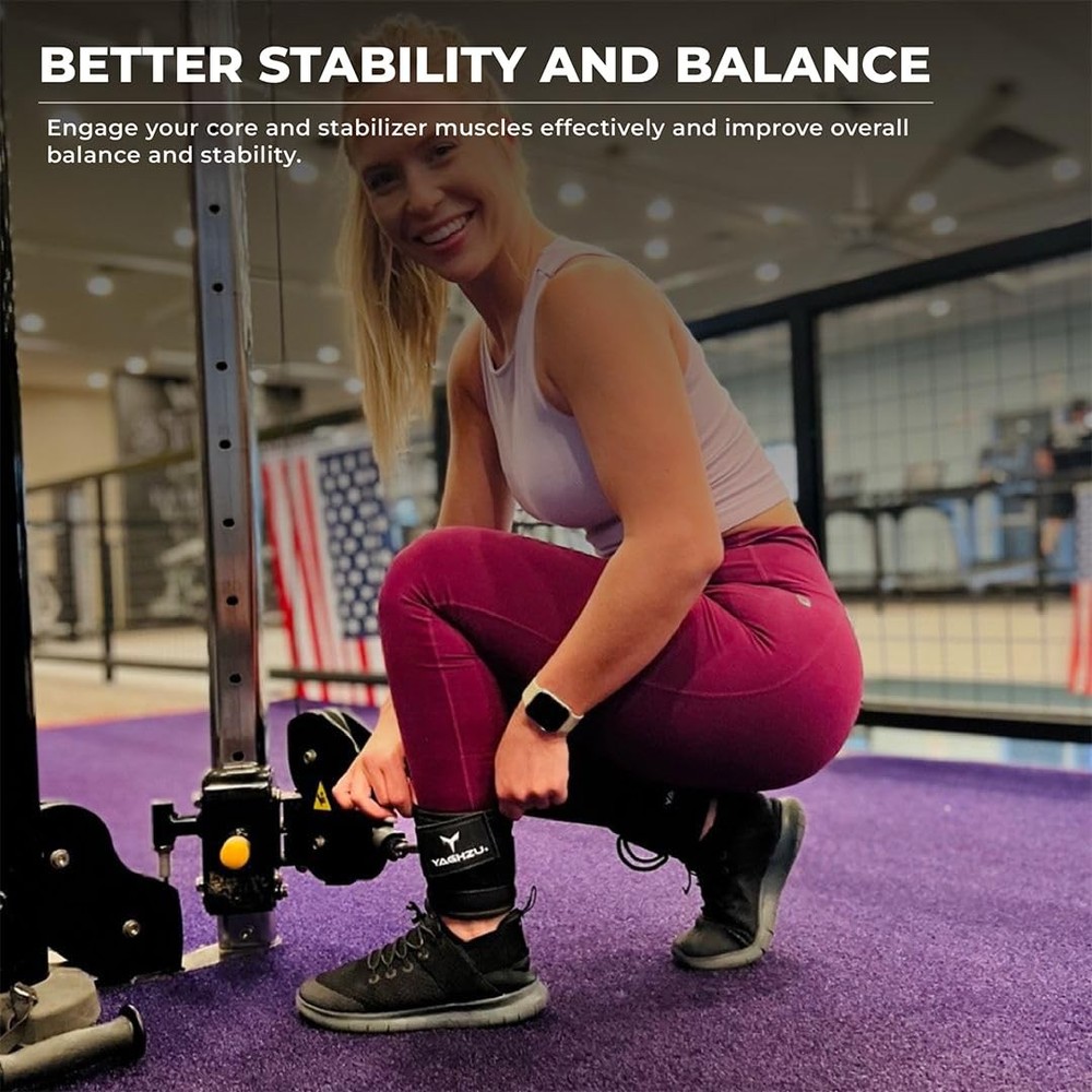 Ankle Straps for Cable Machines – Glute Kickback Attachments for Workouts