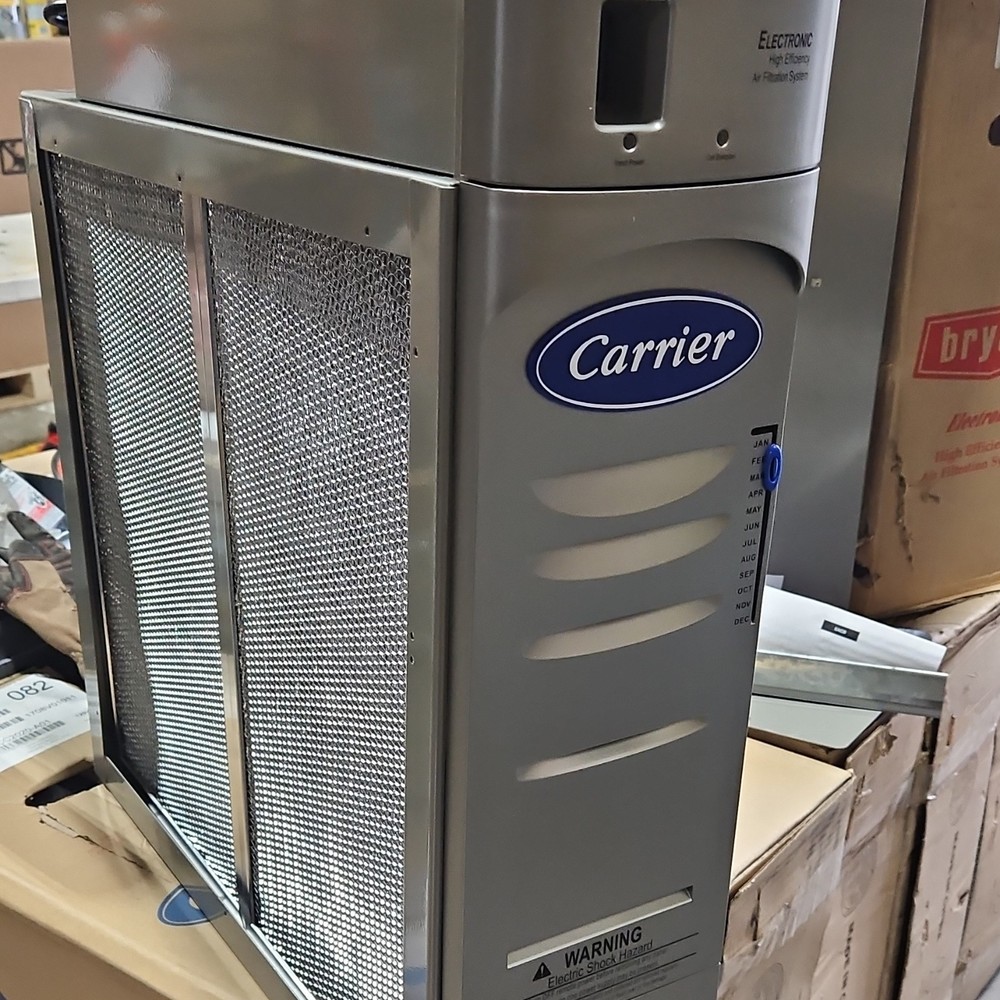 Carrier Electronic High Efficiency Electrostatic Console Air Purifier Silver