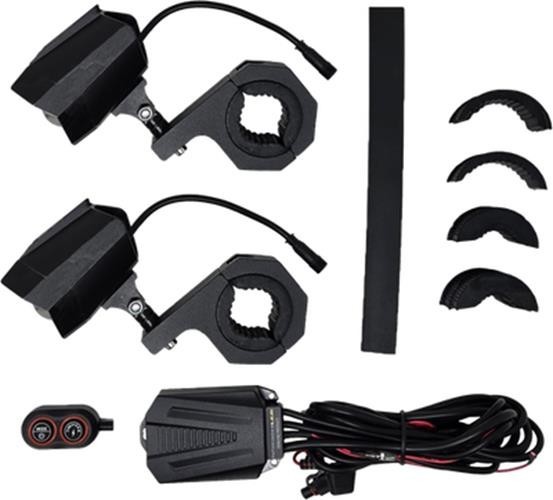 Pathfinder PL80WRB Dual Switchback LED Lights Black Wireless Remote Pr