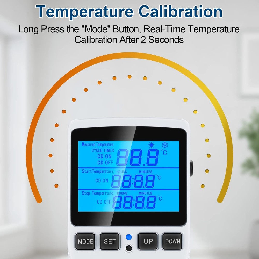 Digital Temperature Controller Thermostat Timer - Reptile Thermostat Controll...