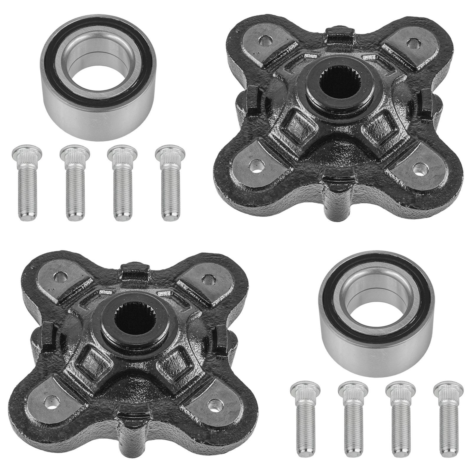 Rear Left & Right Wheel Hub & Bearing For Polaris RZR 570 2014-2016 5143625