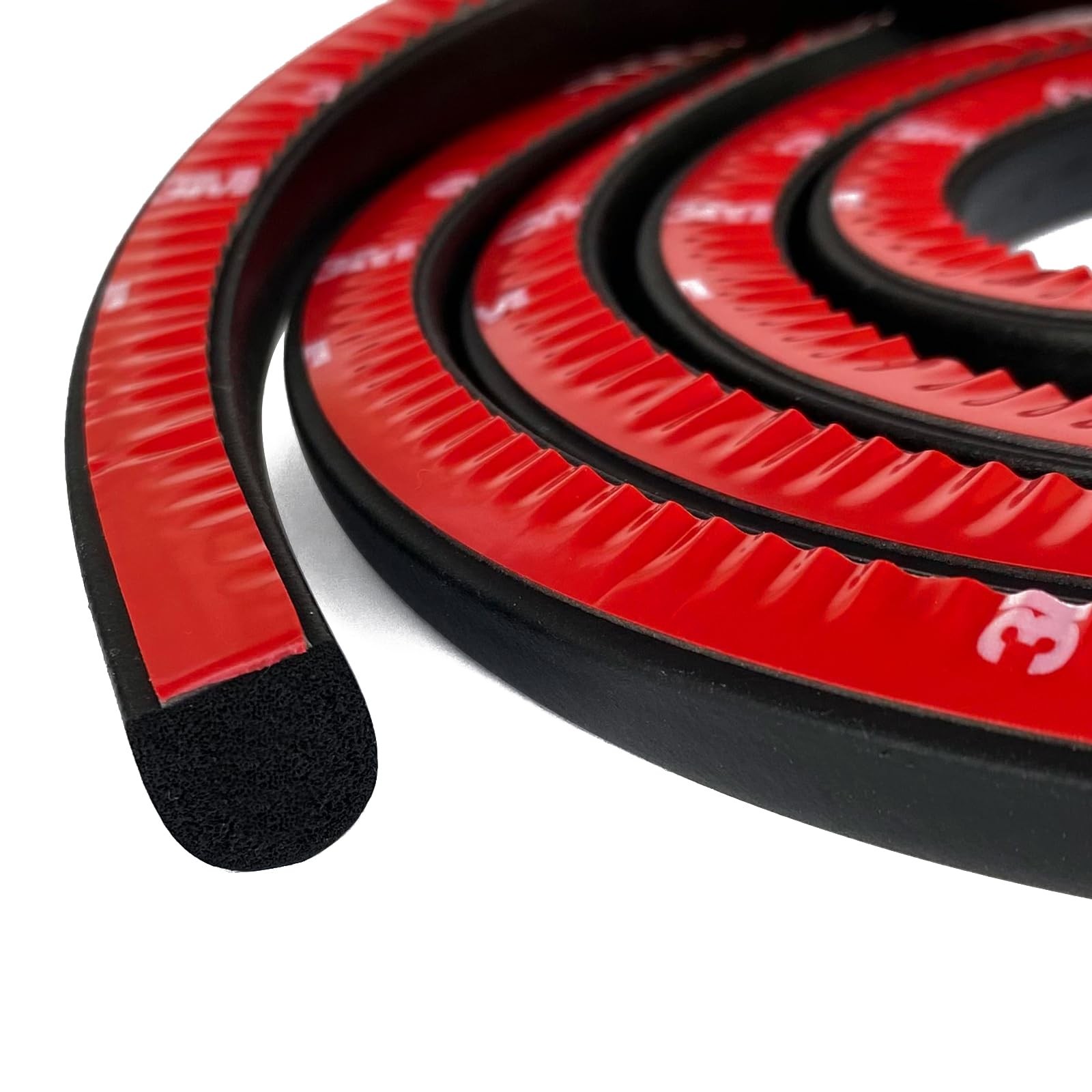 Solid Foam Rubber Weather Stripping Self-Adhesive D Shape EPDM Rubber Seal St