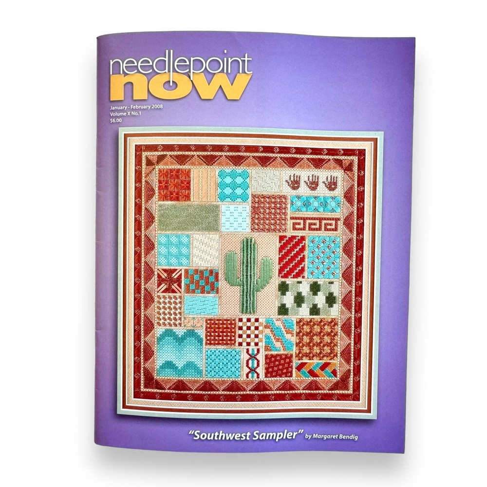 Lot/6 NEEDLEPOINT NOW Magazines Needlepoint Stitchery Techniques 2008/9 Ed.