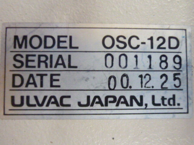 ULVAC OSC-12D Oscillator