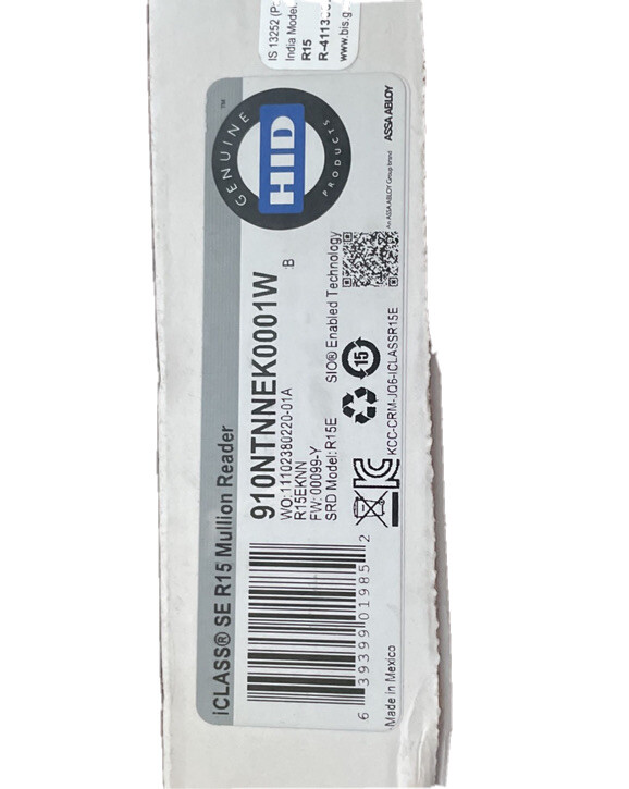 ICLASS® SE R15 Mullion Reader 910NTNNEK0001W