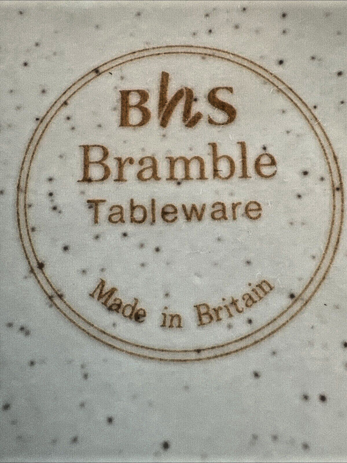 BHS Country Garland Small Tea Pot Cream Speckled Color W/ Flowers Painted on it