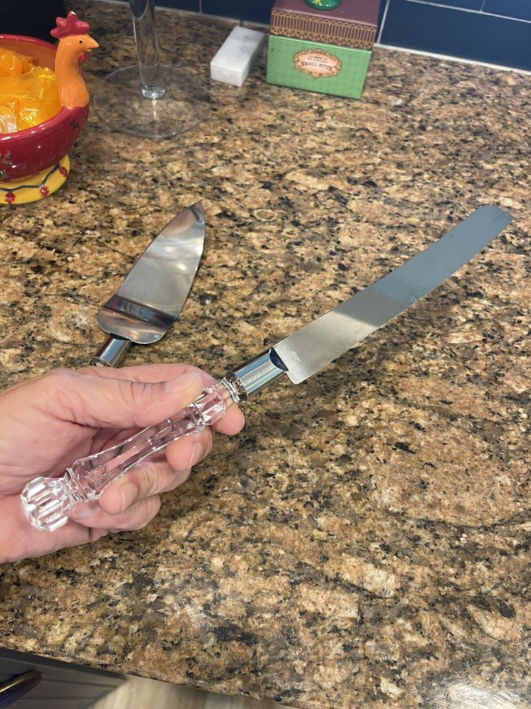 Crystal Wedding Cake Knife & Server Lifter