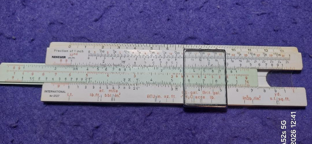 VINTAGE NESTLER SLIDE RULE