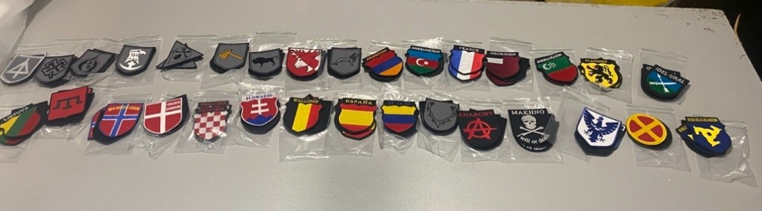 Patch with the symbols of the Order of Christ, the Army of Our Lord Jesus Christ