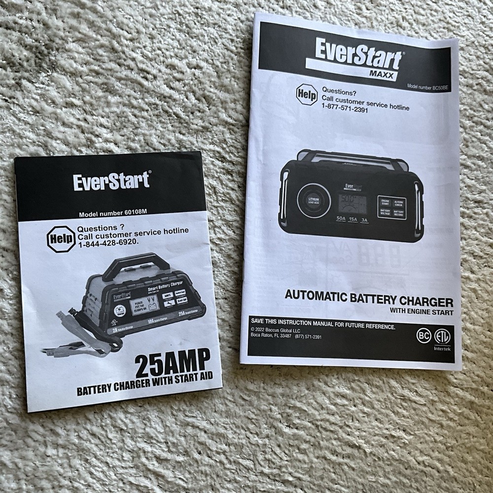 EverStart Maxx 40A Engine Start 15A Rapid Charger 3A Maintainer - Tested *Good*
