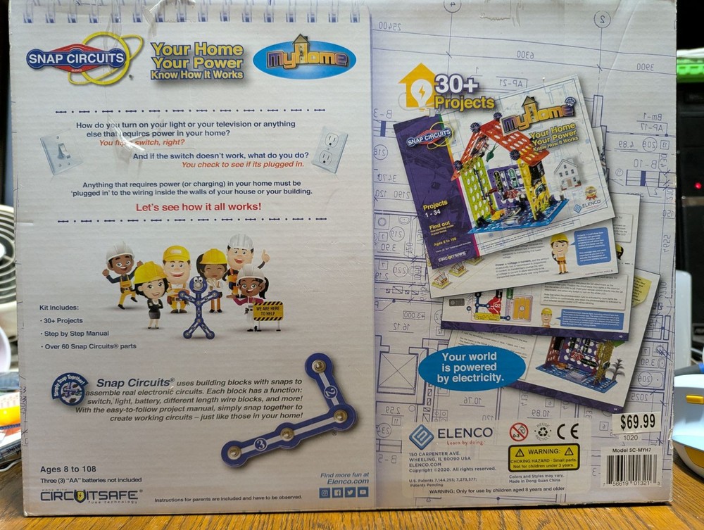 Snap Circuits Elenco My Home Electronics Kit – COMPLETE - STEM Learning!