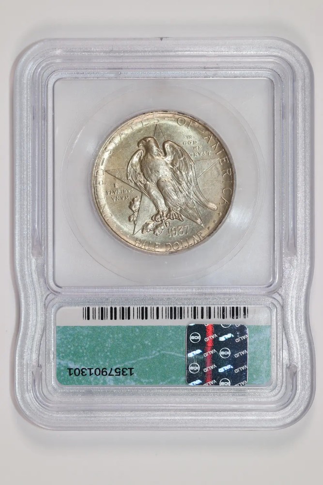 1937 TEXAS COMMEMORATIVE HALF DOLLAR ICG MS64