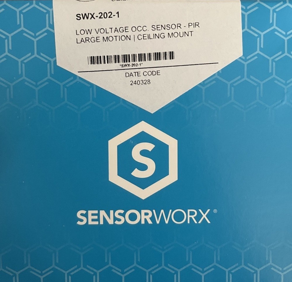 SensorWorx Ceiling Occupancy Sensor - PIR - 360º / Large Motion - 12-24V - NEW
