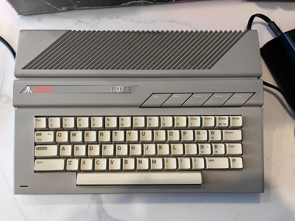 Atari 130XE Computer with Box - Tested and Working