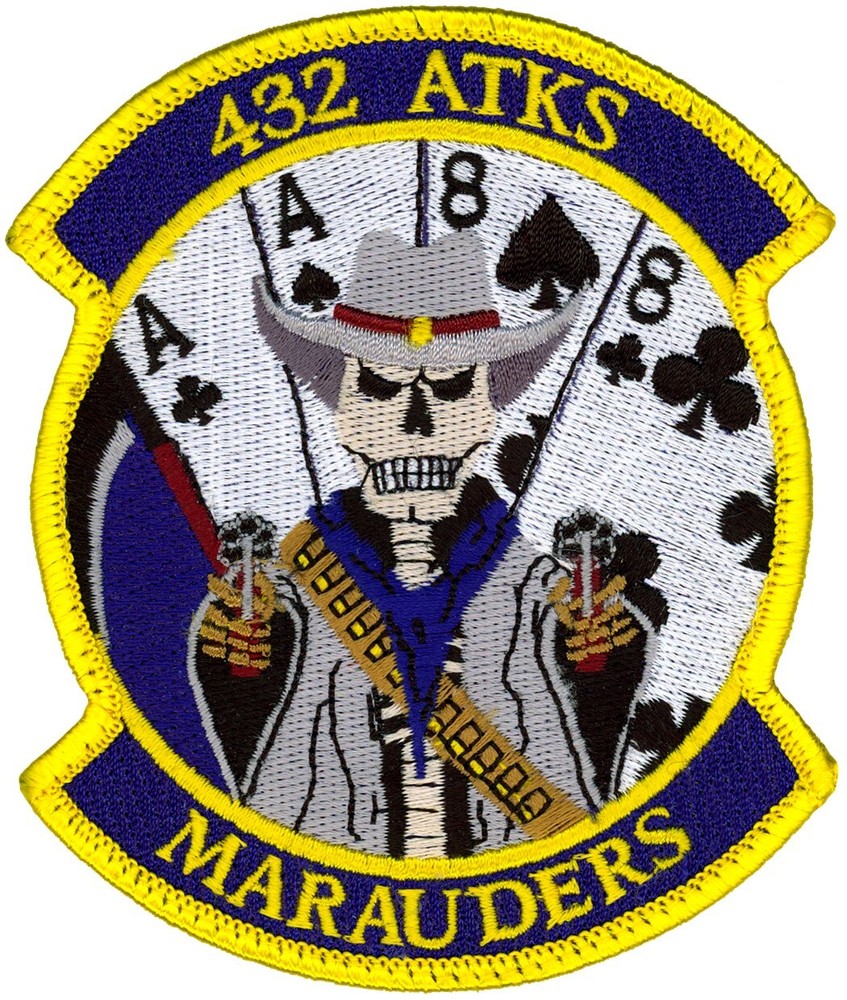 USAF 432d ATTACK SQUADRON PATCH - MARAUDERS