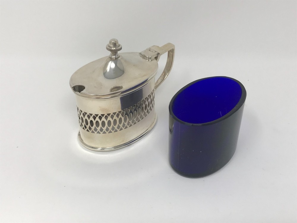 800 Silver Mustard Pot