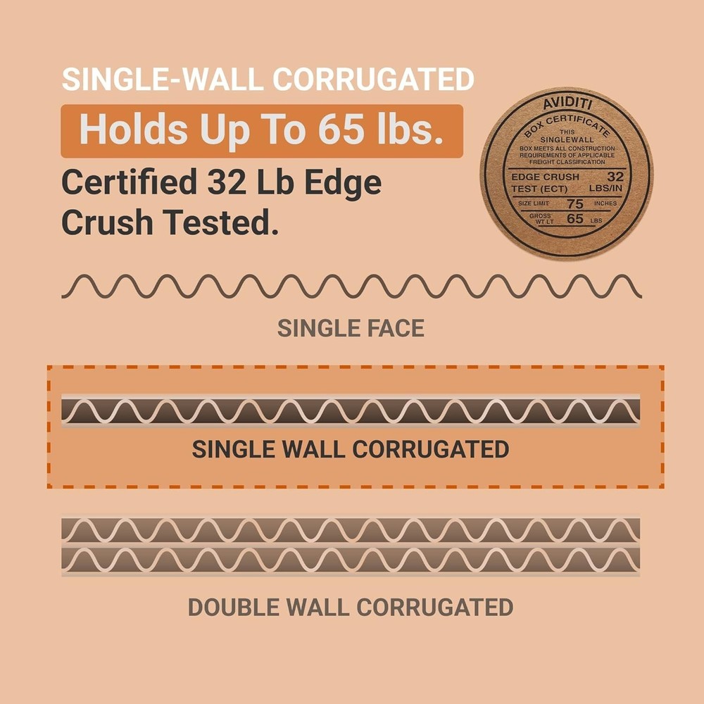 14 x 8 x 6 Shipping Boxes Moving Boxes Corrugated Kraft 25/Bundle 25/Pack