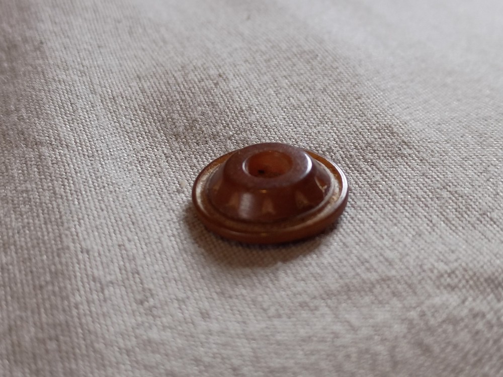 Antique Vegetable Ivory Whistle Button.