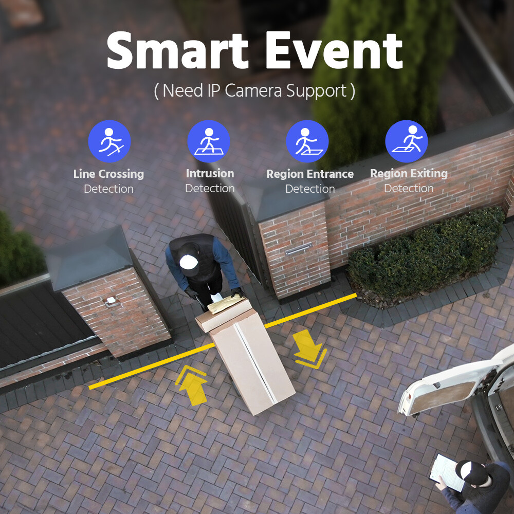 ANNKE 8CH 12MP NVR Recorder for Surveillance IP Security POE System H.265+ P2P