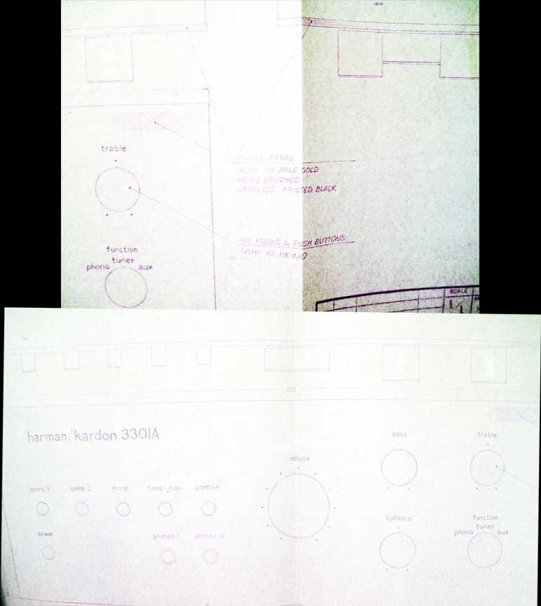 Harman Kardon Unproduced Amplifier Design Spec Blueprints