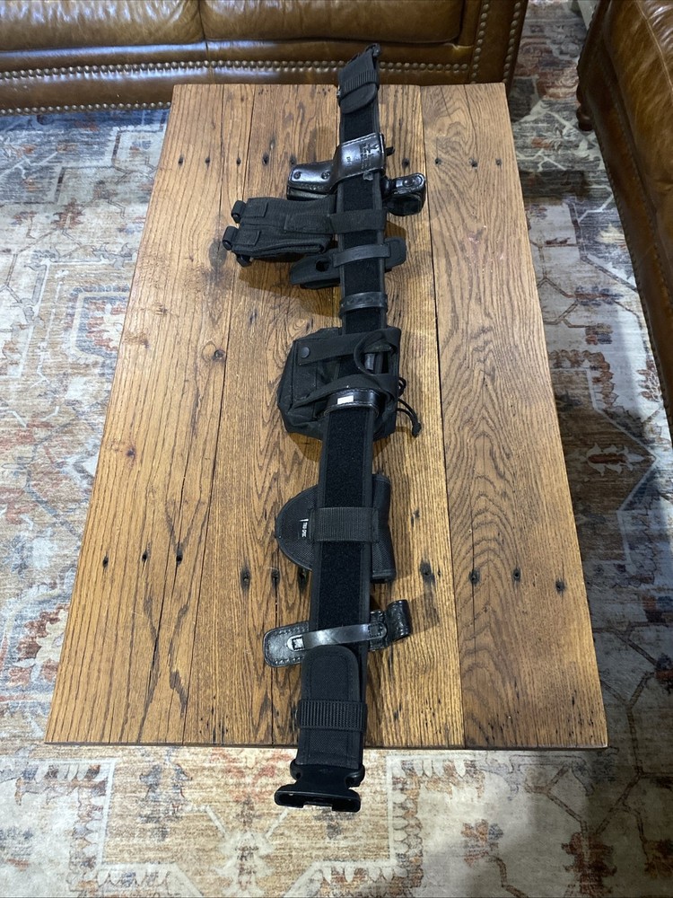 Police Duty Belt With Accessories