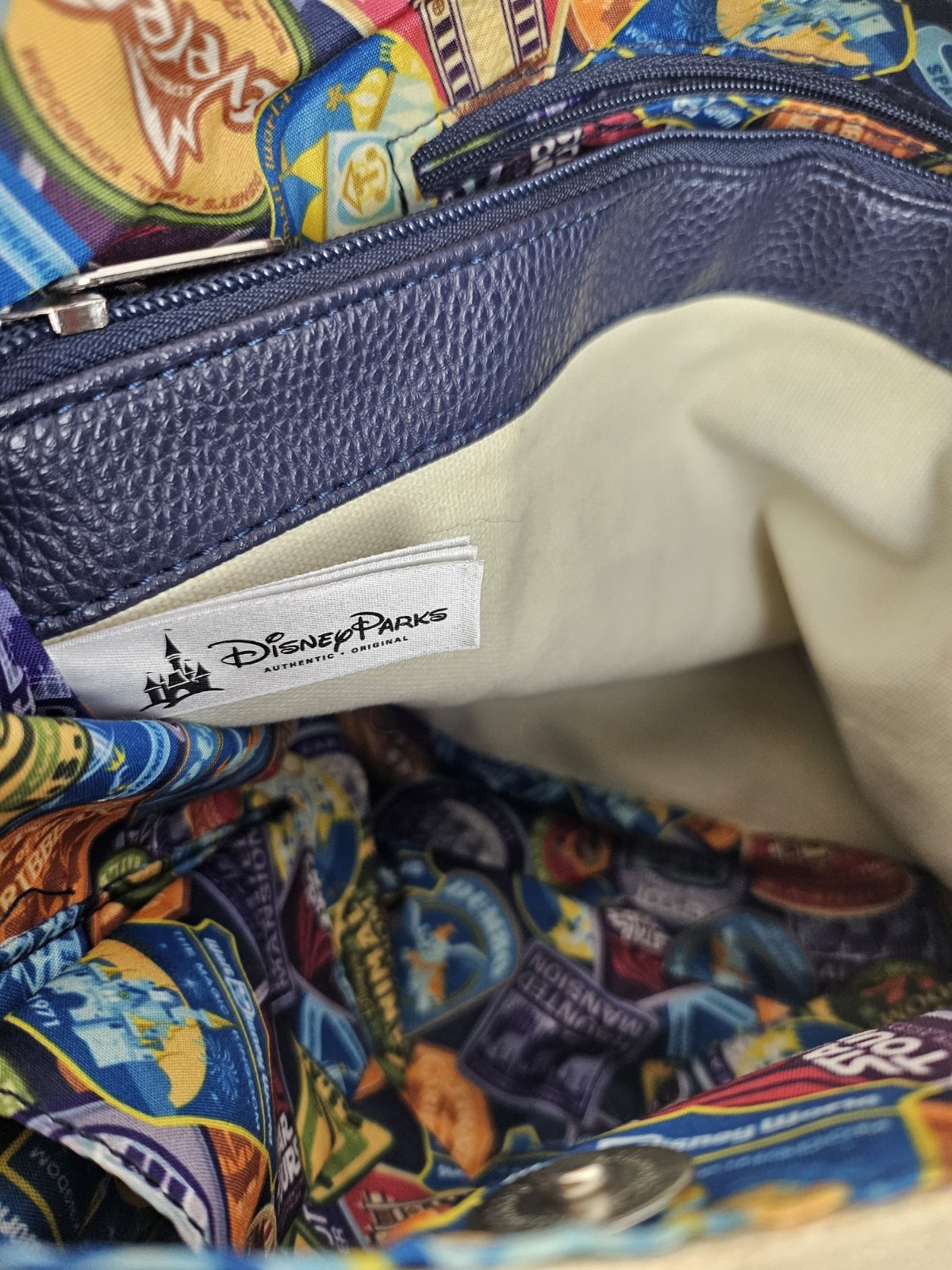 Walt Disney World Parks Discover the Magic Four Parks Canvas Tote Purse Bag