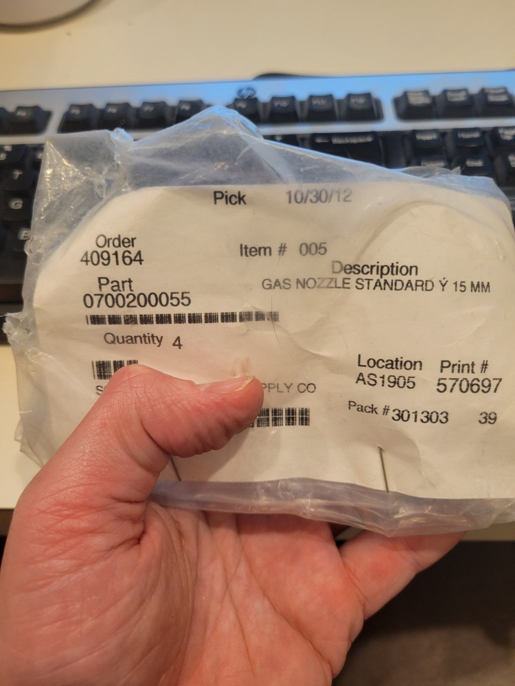 ESAB 0700200055 MIG NOZZLE 2/PKG