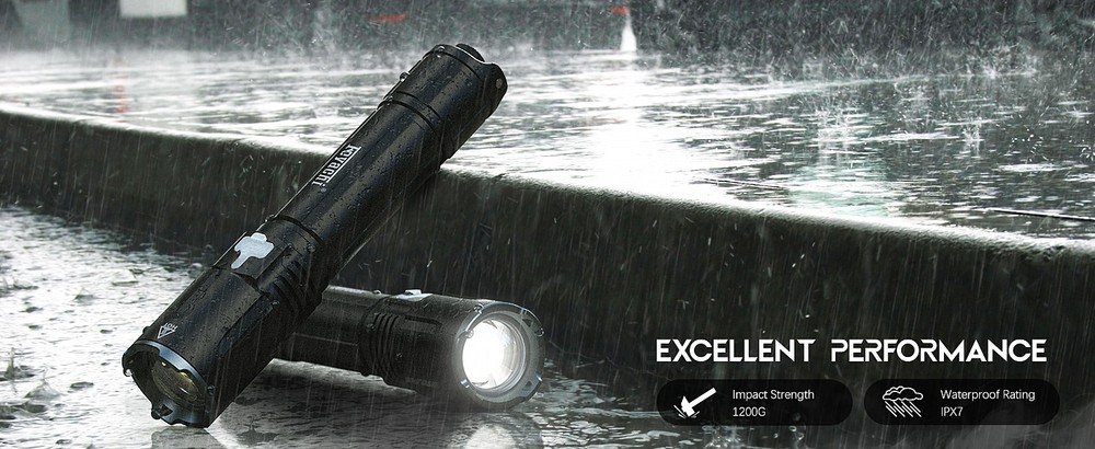 Feyachi FL26 2000 Lumens M-lock Tactical Flashlight
