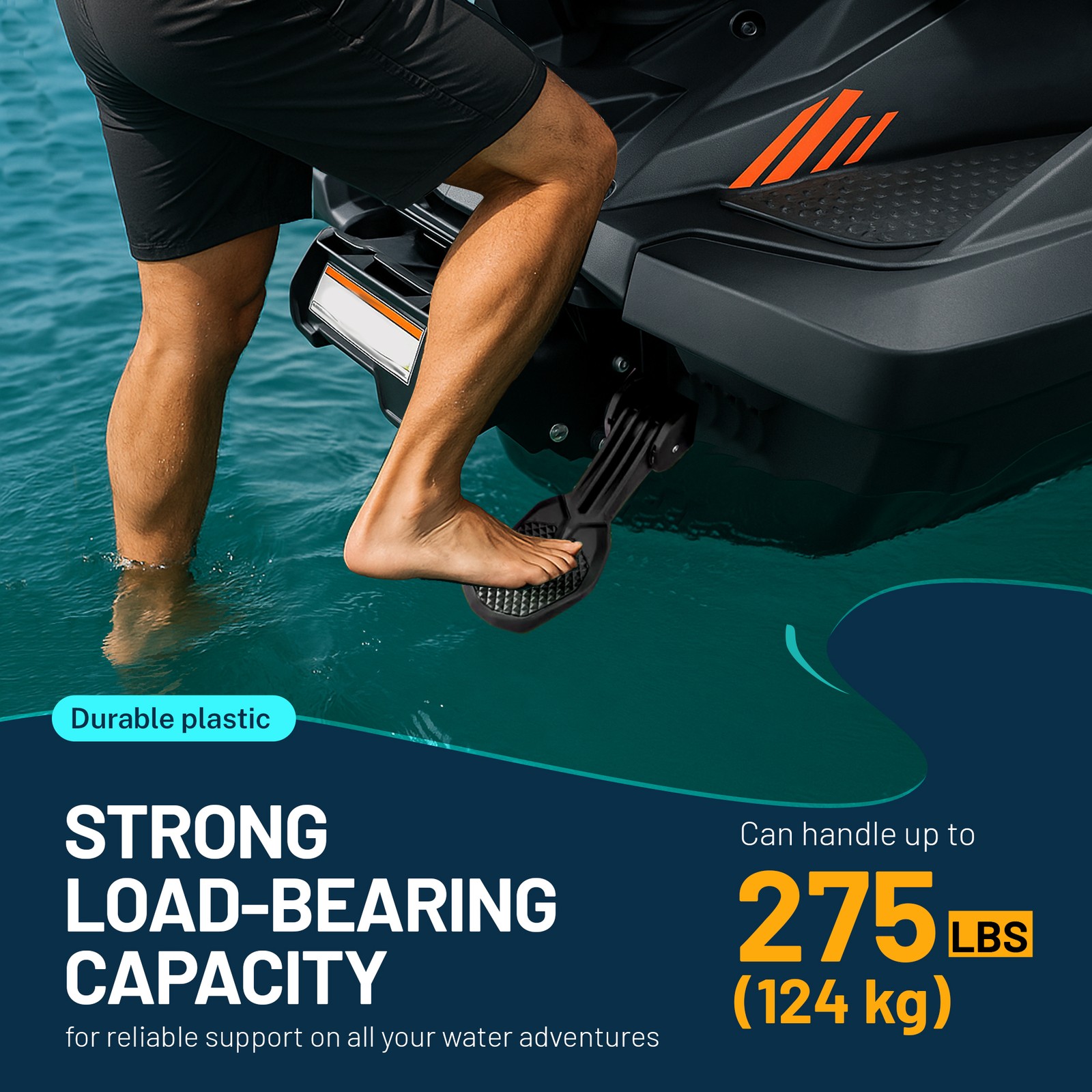 Watercraft Reboarding Step Ladder Kit for Sea-Doo Spark #295100494 #295100642