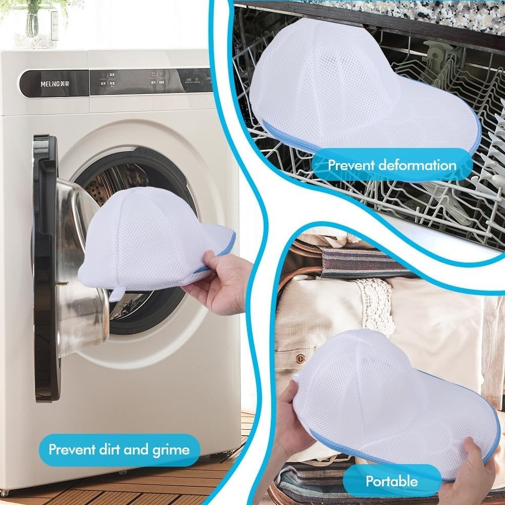 Universal Hat Washer for Flat & Curved Caps - Safe & Convenient Cleaning