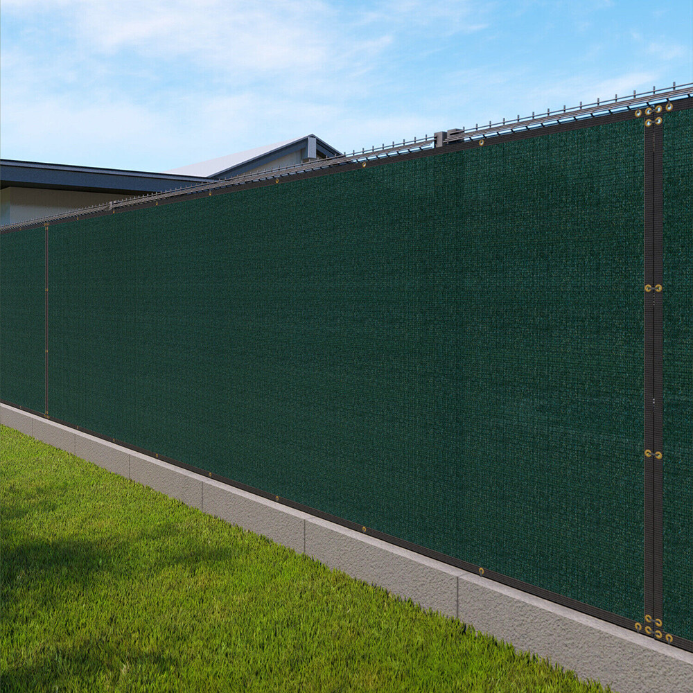 200GSM Fence Privacy Screen Cover Mesh 4' 5' 6' 8' x 50' Black Green Beige Brown