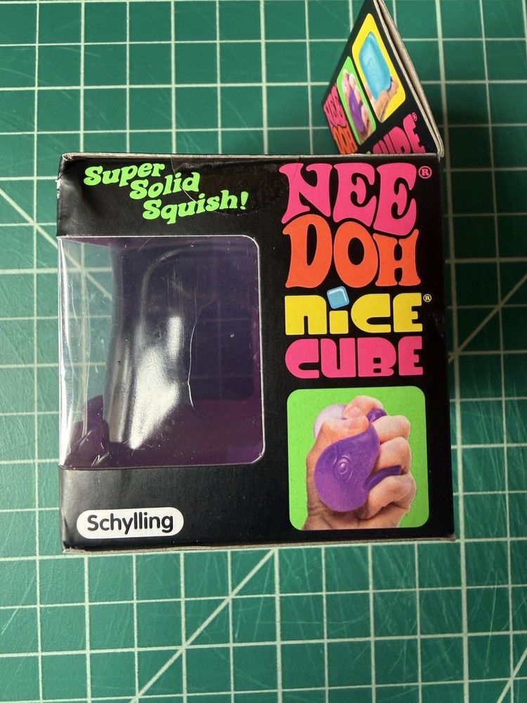 Authentic Brand New NeeDoh Nice Cube Nee Doh PURPLE Original Ice Cube