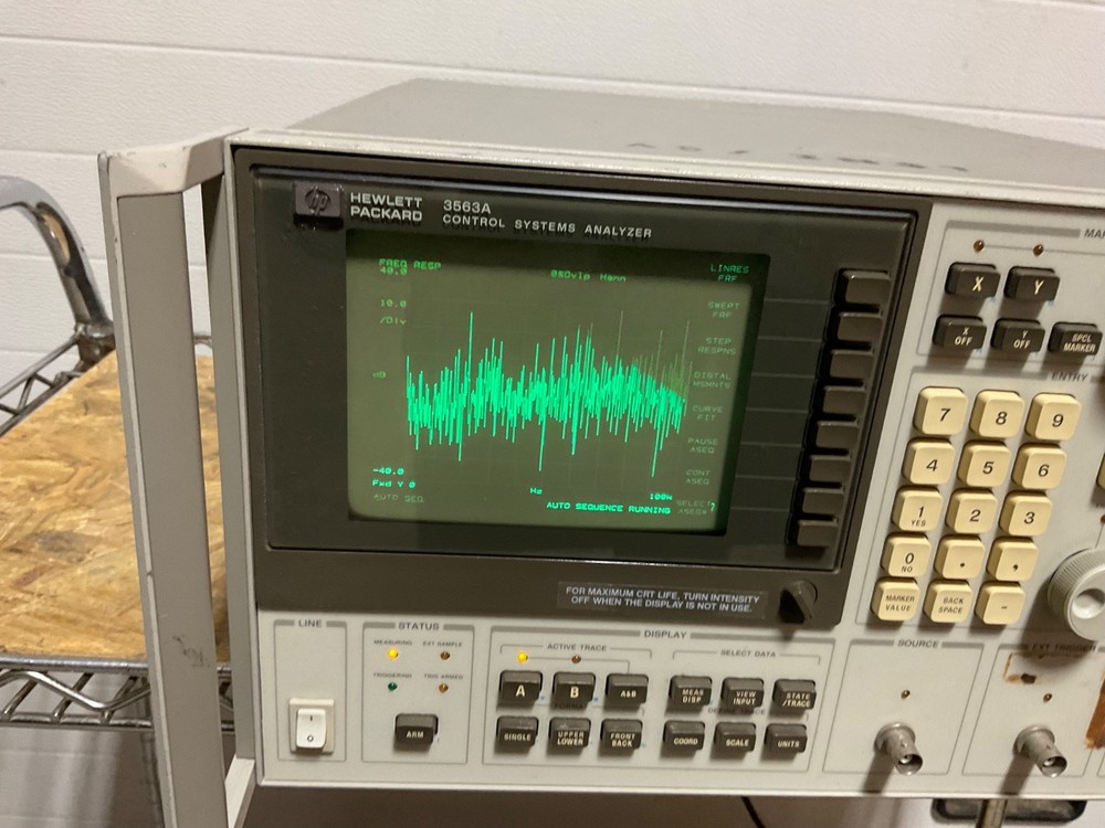 Agilent Hewlett Packard HP 3563A Control System Analyzer