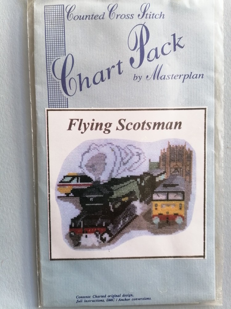 Flying Scotsman Counted Cross Stitch Chart Pack - Masterplan, BNIP