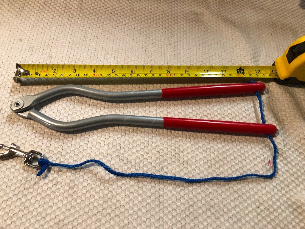 Aluminum 13" Humane Horse Twitch w/rubber grip handles for horse training