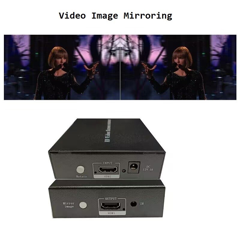 Video Rotating Box Support 90 270 Degree Image Flip for Vertical Screen Display