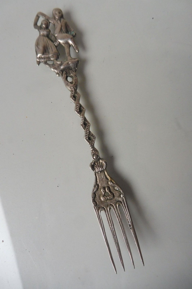 Very Beautiful, Very old Ornamental Fork, Silver Fork